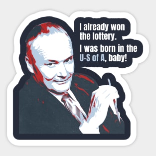 Creed Bratton USA - The Office (Light) Sticker